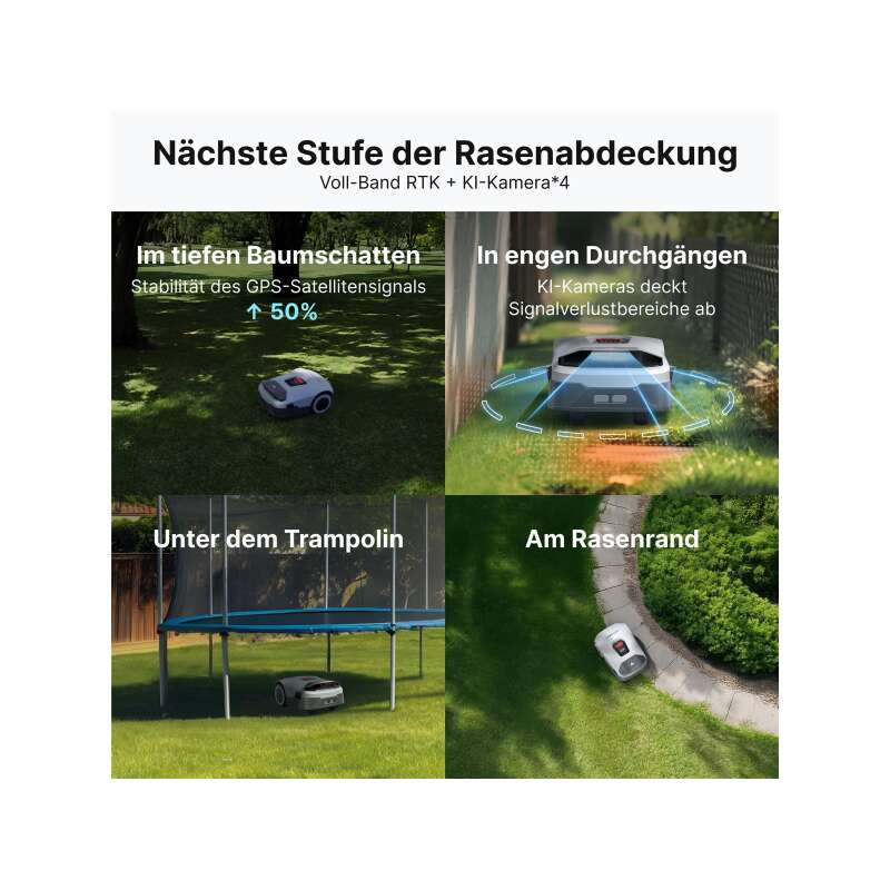 Näschte Stufe der Rasenabdeckung